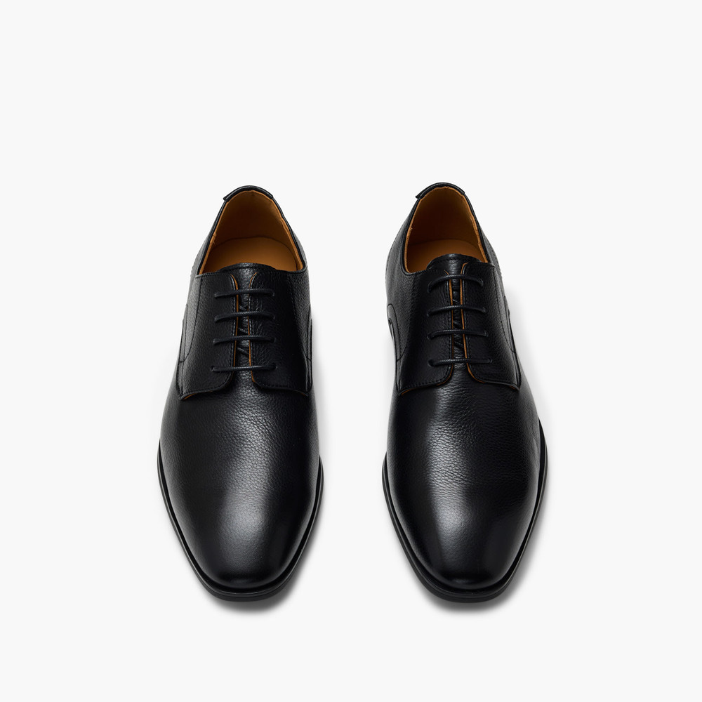 Dutch Black Derby Shoes