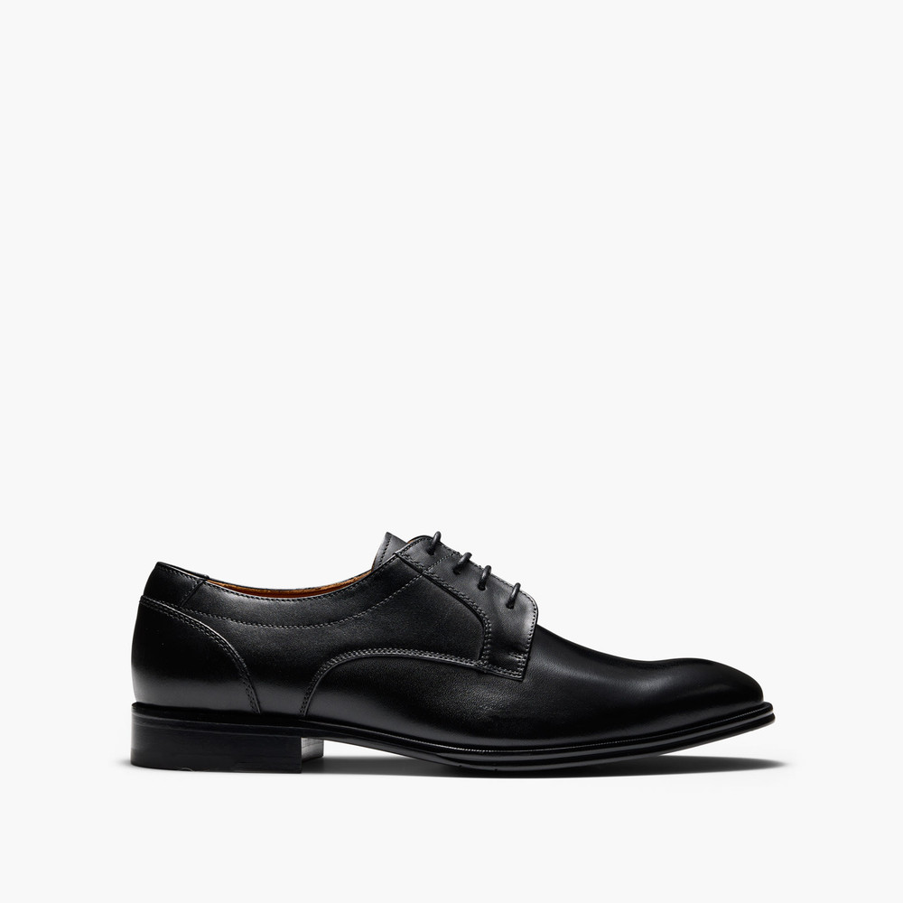 Barney Black Derby Shoes
