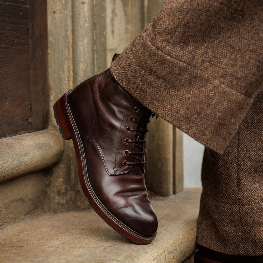 Hatfield Brown Military Boots