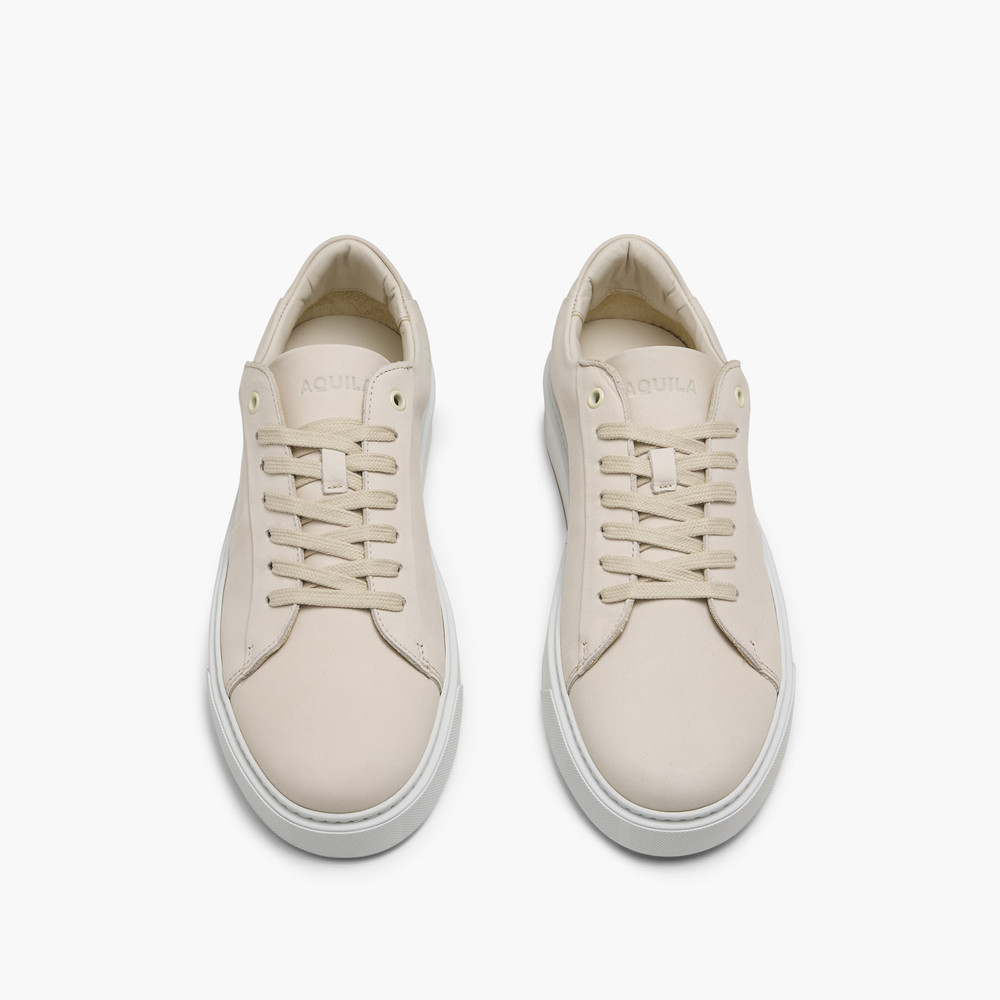 Odin Off White Nubuck Sneakers