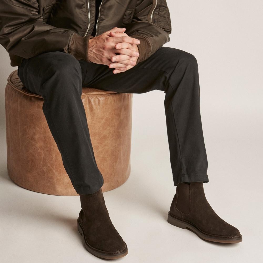 Steele Brown Suede Chelsea Boots