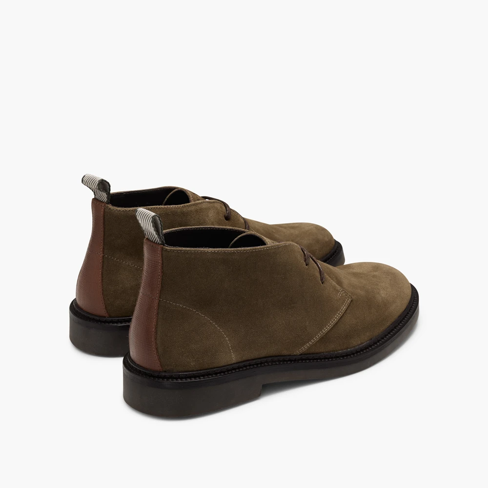 Steele Khaki Suede Chukka Boots
