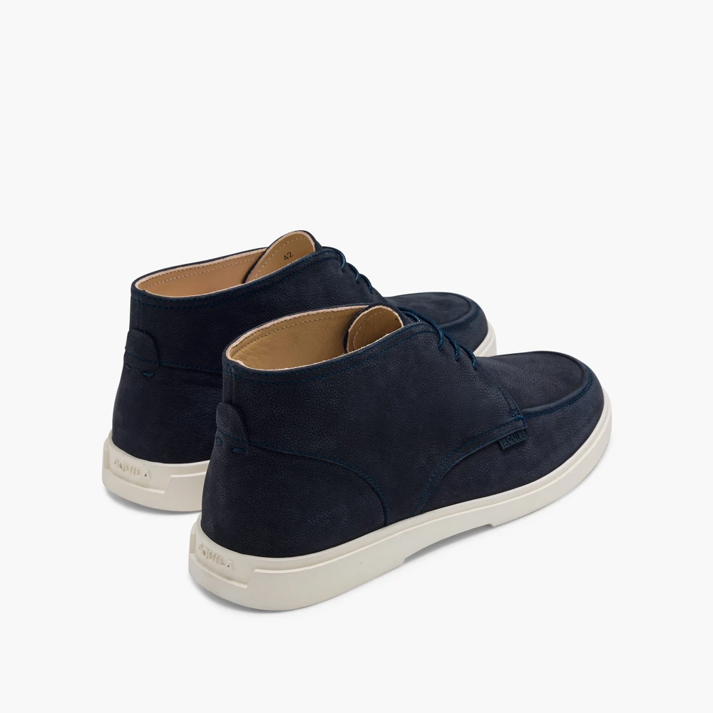 Breeze Navy Nubuck Chukka Boots