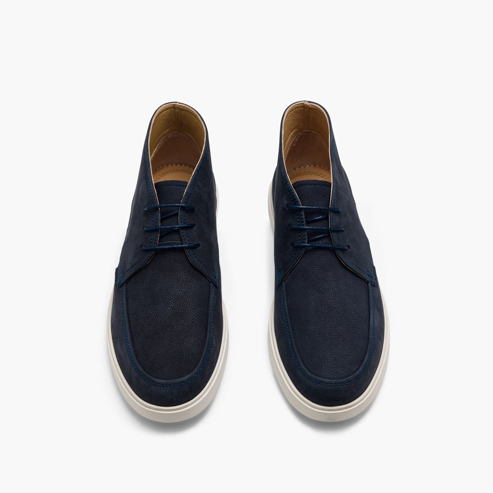Breeze Navy Nubuck Chukka Boots