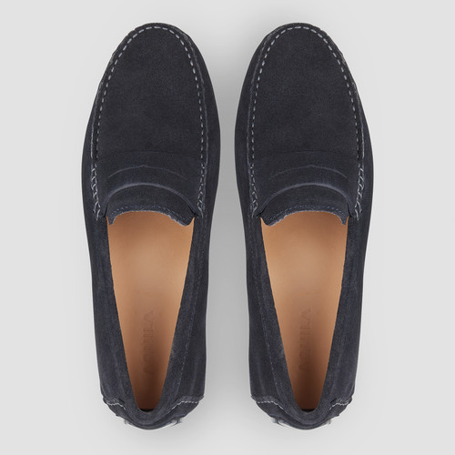 Montello Navy Driving Shoes