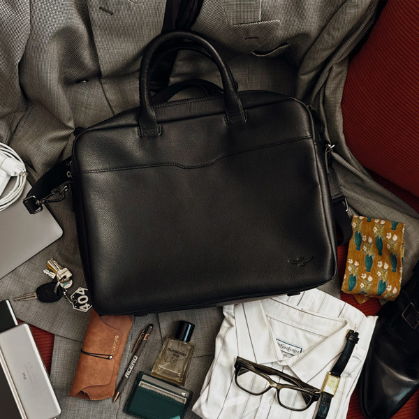 Montoro Black Briefcase