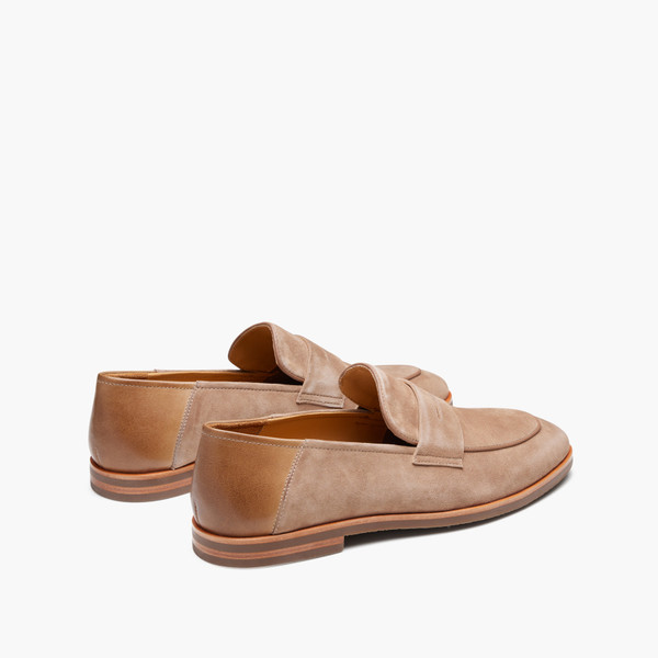 Giacomo Taupe Suede Loafers