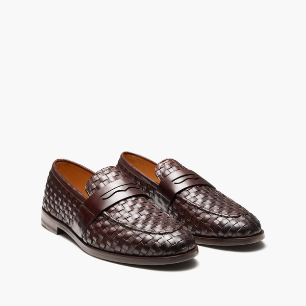 Elliot Brown Weave Penny Loafers