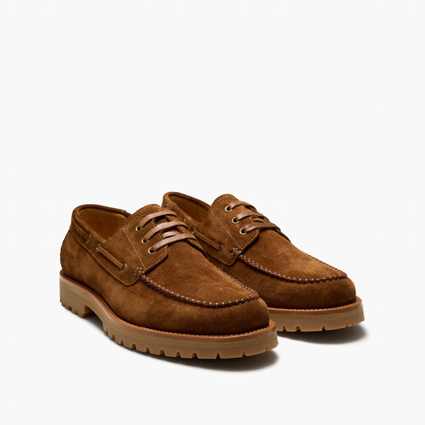 Ark Suede Whiskey Boat Shoes