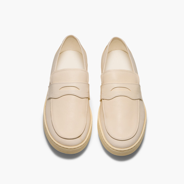 Rich White Suede Loafers