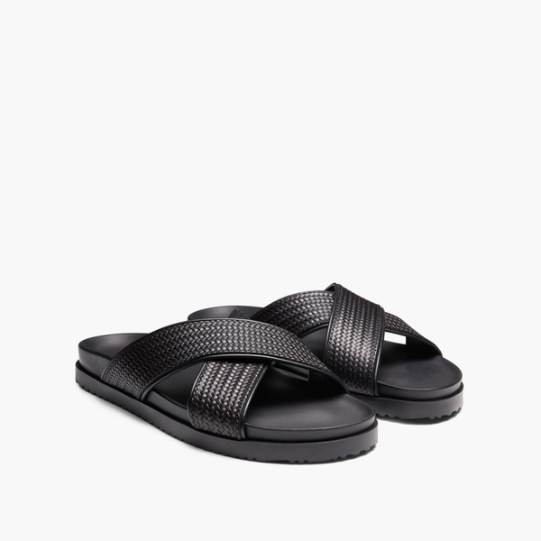 Santiago Black Sandals