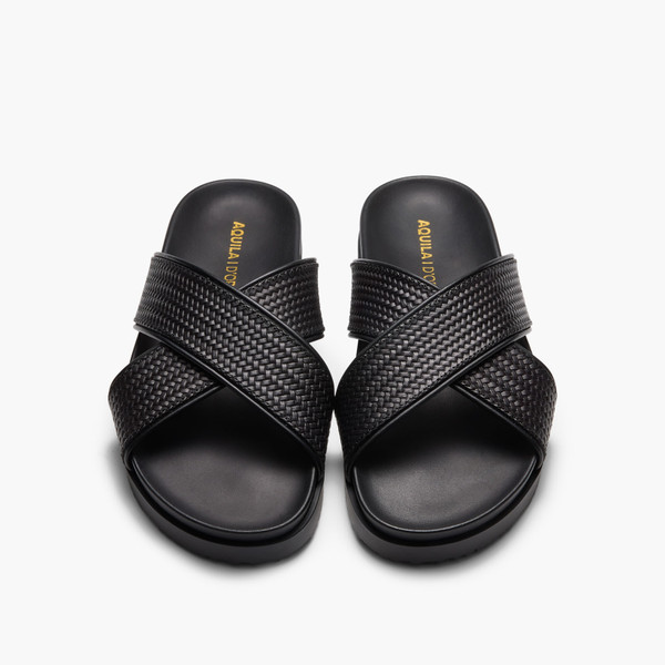 Santiago Black Sandals