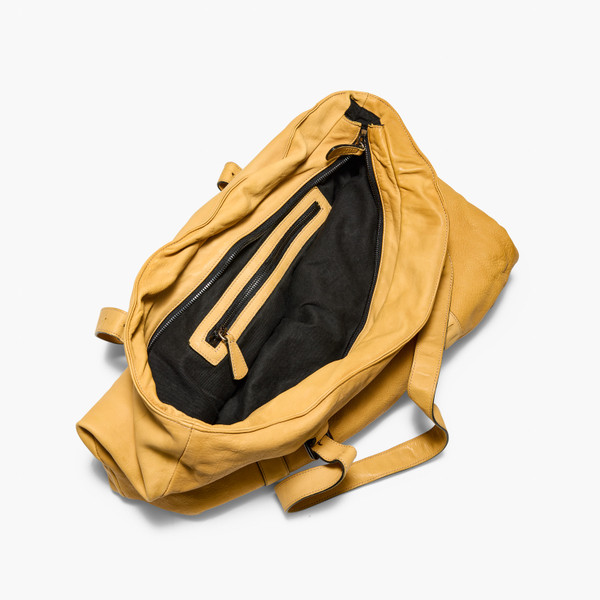 Borsa Light Tan Leather Tote Bag