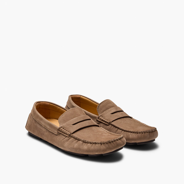 Cisco Taupe Nubuck Driving Shoes