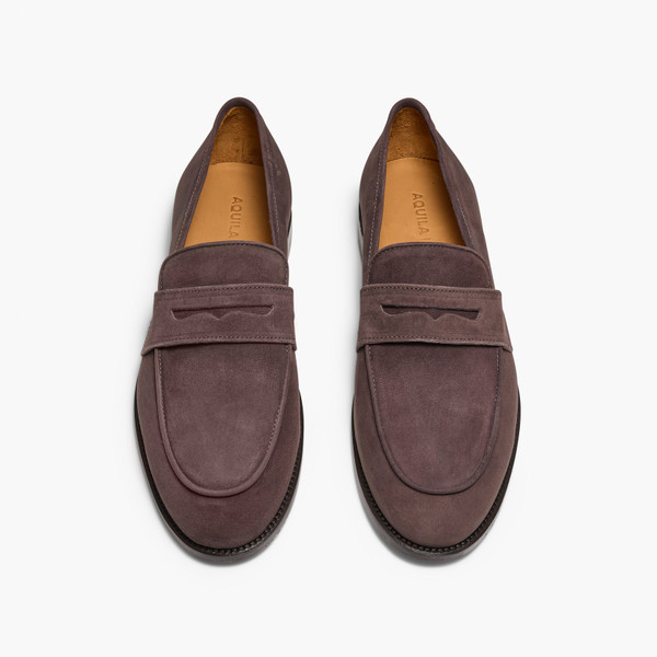 Raynor Chocolate Suede Loafers
