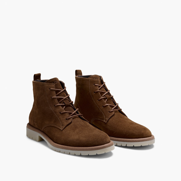 Canyon Cognac Suede Lace Up Boots