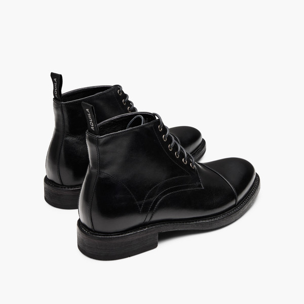 Redding Black Lace Up Boots