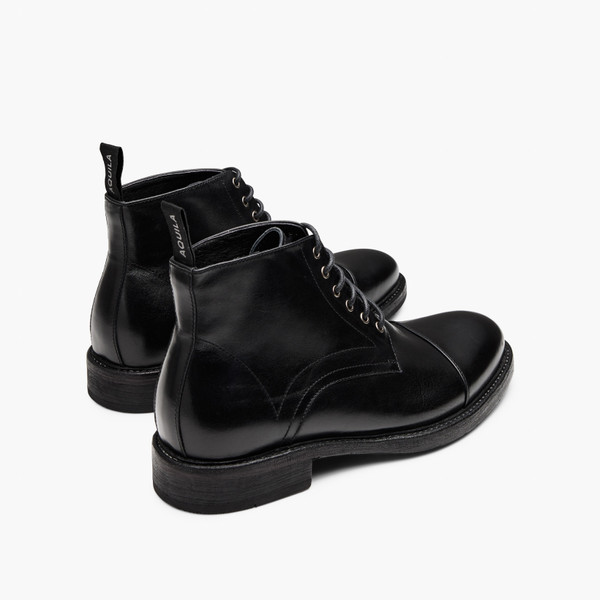 Redding Black Lace Up Boots