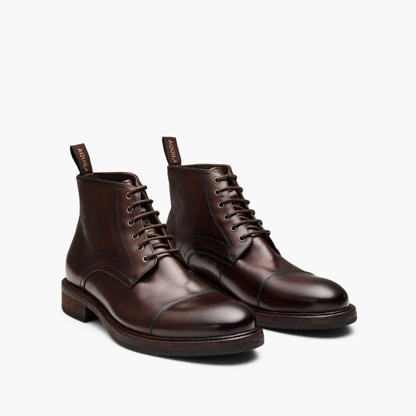Redding Brown Lace Up Boots