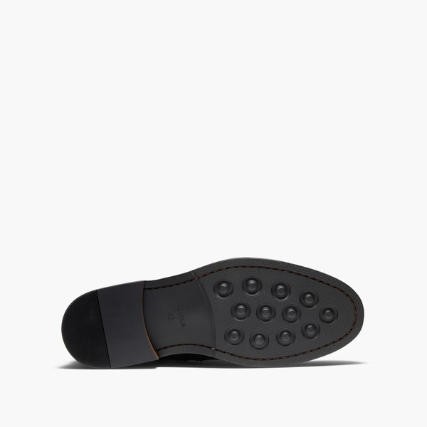 Upton Black Lace-Up Boots