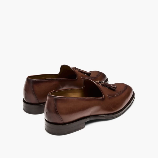 Milton Tan Tassel Loafers