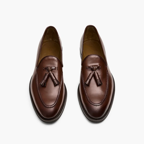 Milton Tan Tassel Loafers