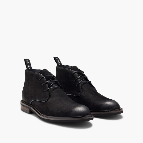 Milo Black Nubuck Chukka Boots