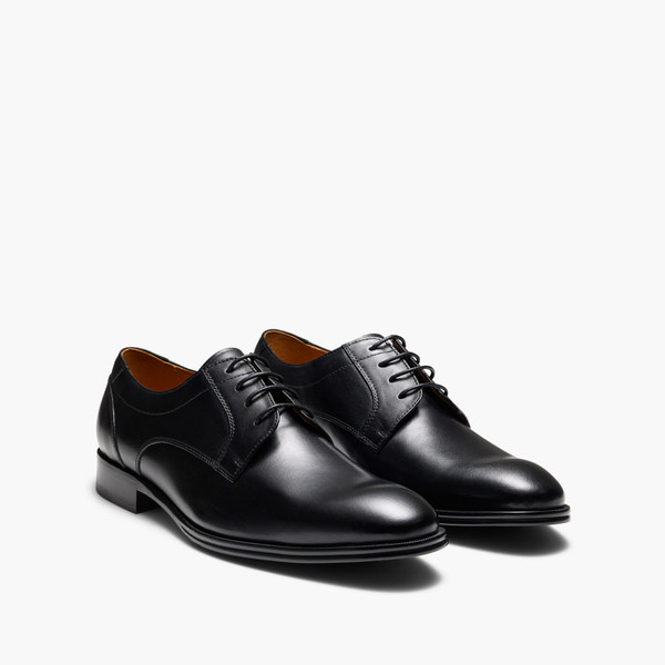 Barney Black Derby Shoes