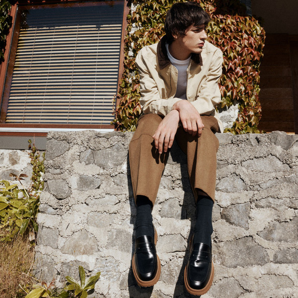 Radar Black Toffee Penny Loafers