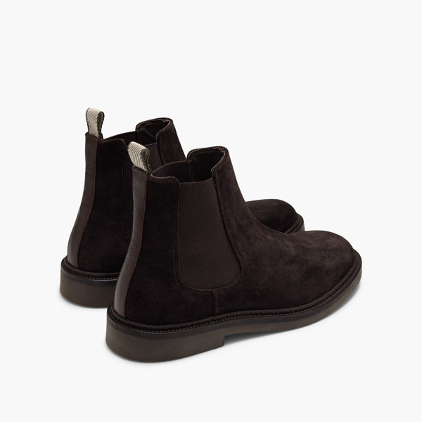 Steele Brown Suede Chelsea Boots