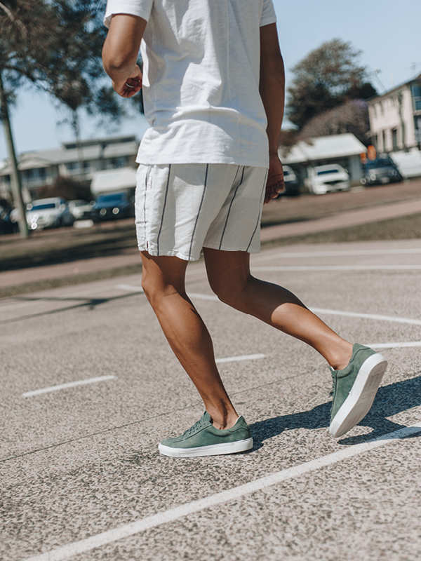 casual shoes with shorts