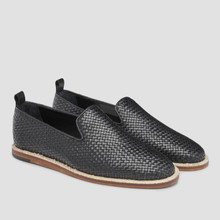 black espadrilles slip on