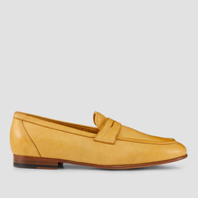 mens yellow suede loafers