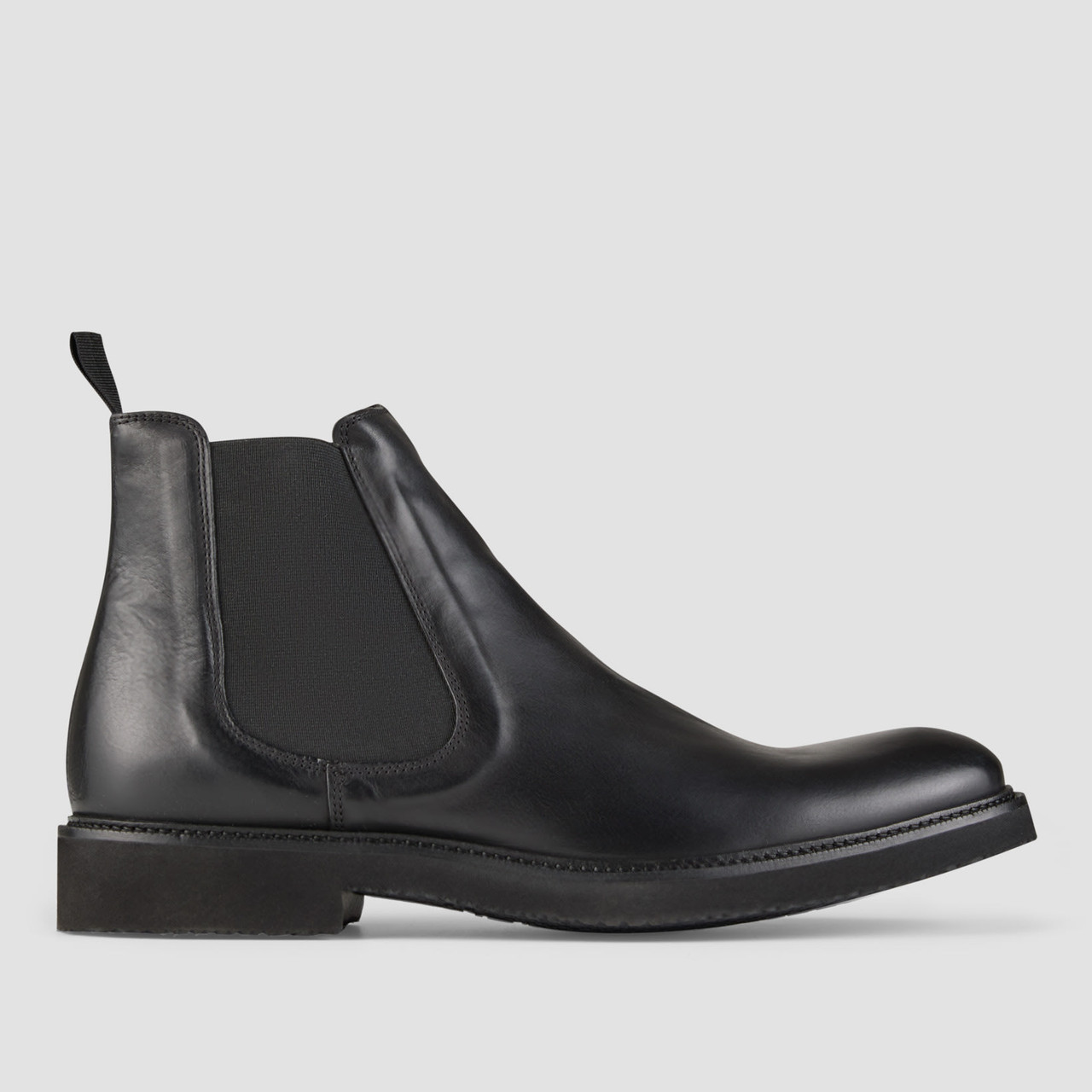 office black leather chelsea boots