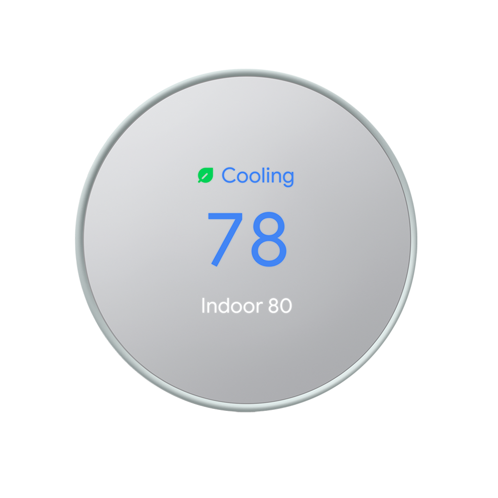 Nest thermostat set to 78 cooling