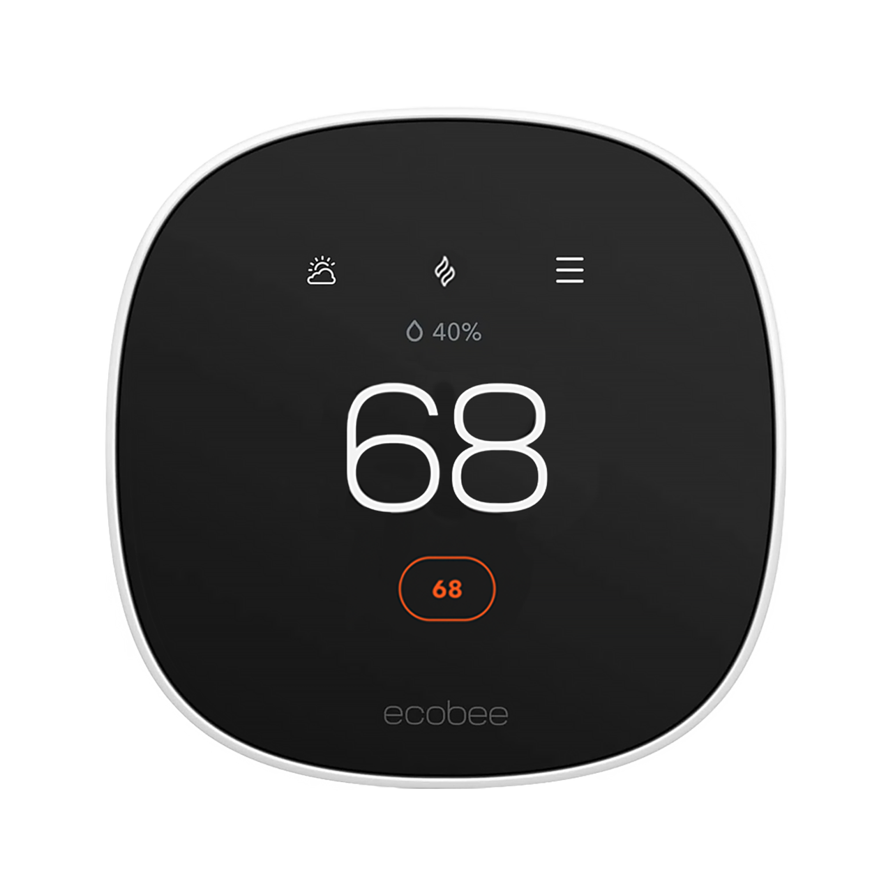 ecobee Smart Thermostat Essential heating to 68 degrees