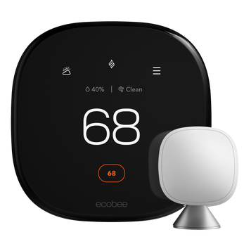 ecobee Smart Thermostat Premium set to 68° heat ecobee Smart Thermostat Premium set to 68° heat