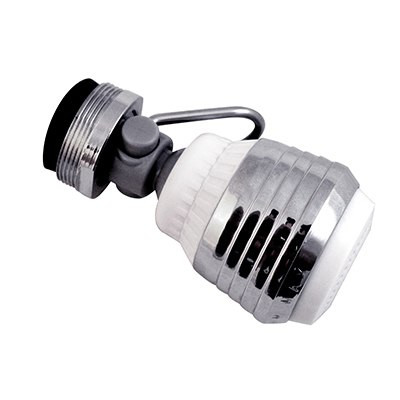 Dual Spray Kitchen Swivel Faucet Aerator 1 5 Gpm Chrome Energy