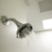 Showerhead on wall