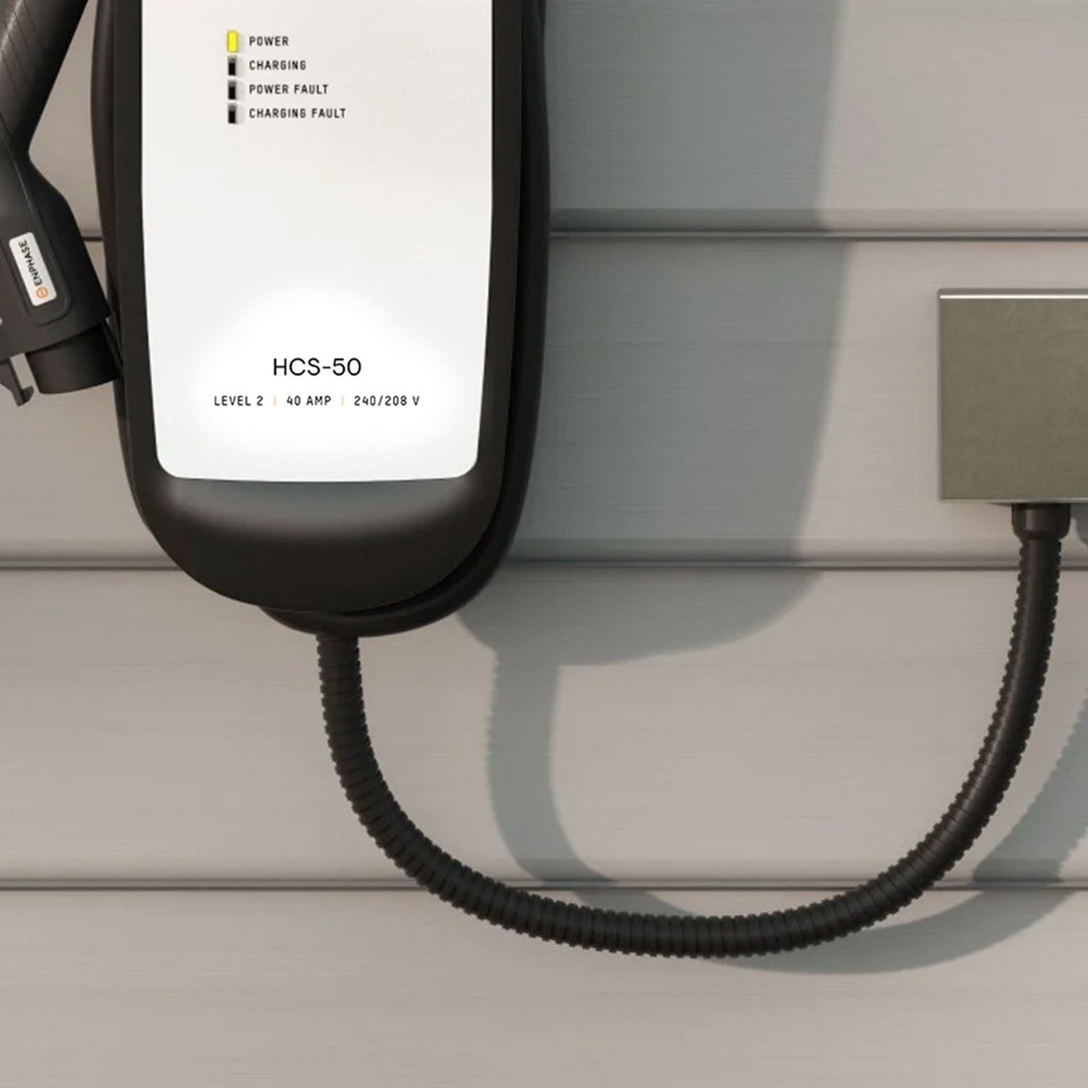 Charging white electric vehicle