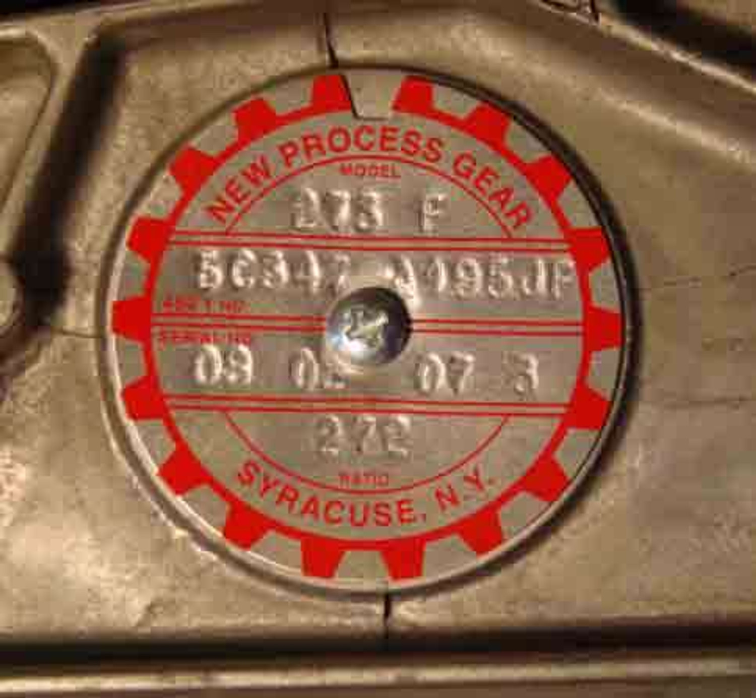 【THEAIRTOWN】Vintage Numbering Patch Back-Open Setup ★ NV271 Transfer Case Tag