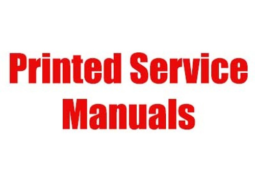 Printed Service Manuals Printed Service Manuals