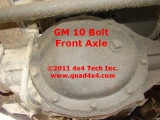 Axle Identification 1977-1991 GM 10 Bolt