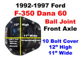 1992-1997 Ford F350 Dana 60 Identification