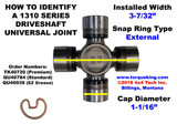 Chevy or GMC Front Driveshaft ID