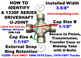 Ford Front Driveshaft ID