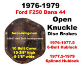 1977.5-1979 Ford F250 Dana 44 Identification