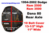 1994-2002 Dodge Dana 80 Identification