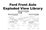 Ford 4x4 Front Axle Exploded Views