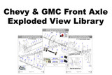 Chevy and GMC 4x4 Front Axle Exploded Views